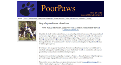 Desktop Screenshot of poorpaws.com